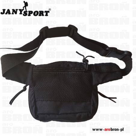 Saszetka na broń JANY SPORT WR czarna - torba, nerka biodrowa dla praworęcznych-JanySport