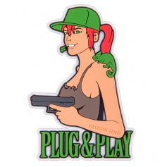 Emblemat Helikon Plug & Play (OD-PNP-RB-30) - Brown, naszywka, rzep, PVC-Helikon-Tex®