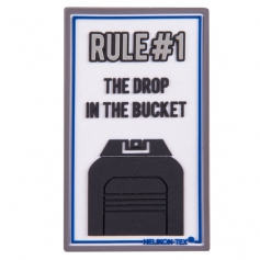 Emblemat Helikon Rule_1 (OD-RL1-RB-20) - Biały, naszywka, rzep, PVC-Helikon-Tex®