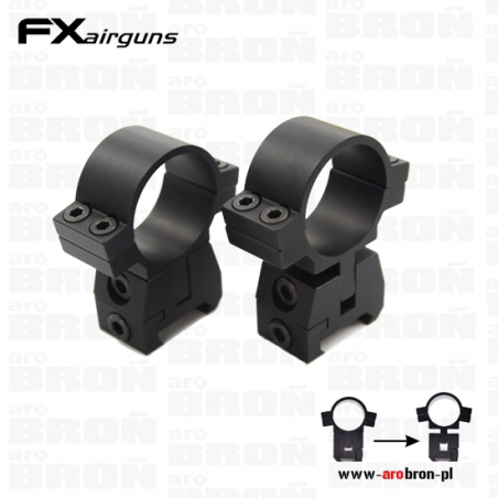 Montaż 2-częściowy FX z regulacją pochylenia i wysokości - 1"/22mm-FX-AIRGUNS