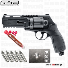 Rewolwer RAM Combat HDR 50 11J T4E 2.4758 - zestaw: 5x CO2, 7 szt. kul pieprzowych-T4E