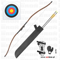 Łuk klasyczny ROBIN HOOD Wood 35 lbs - imitacja drewna-Poe Lang