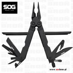 Multitool SOG PowerLock EOD V-Cutter Black Oxide Nylon Sheath (B63N-CP) - czarny, 18 funkcji, stal 420, nylonowe etui-SOG