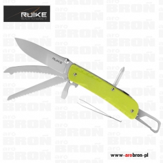 Scyzoryk Ruike LD43 - 15 funkcji, zielony, G10, klips, karabińczyk-RUIKE