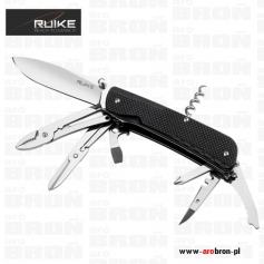 Scyzoryk Ruike LD41-B - 22 funkcje, czarny, G10, klips, key-ring-RUIKE