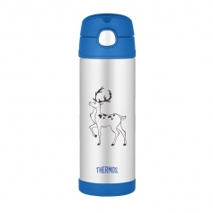 Termos Thermos FunTAINER dziecięcy 470ml ze słomką jeleń - ciepło 10h lub zimno 12h-Thermos