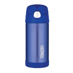 Termos Thermos FunTAINER dziecięcy 355ml ze słomką niebieski - ciepło 8h lub zimno 12h-Thermos
