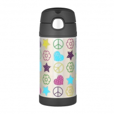 Termos Thermos FunTAINER dziecięcy 355ml ze słomką znaki - ciepło 8h lub zimno 12h-Thermos