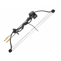 Łuk bloczkowy POE LANG KIRUPIRA 15-20 LBS - celownik, podstawka pod strzałę, kołczan, ochraniacz palców i ramienia, strzały-P...