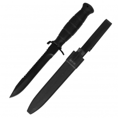 Nóż szturmowy MFH AT Field 44082A z piłką - czarny, wzór Glock 81-MFH