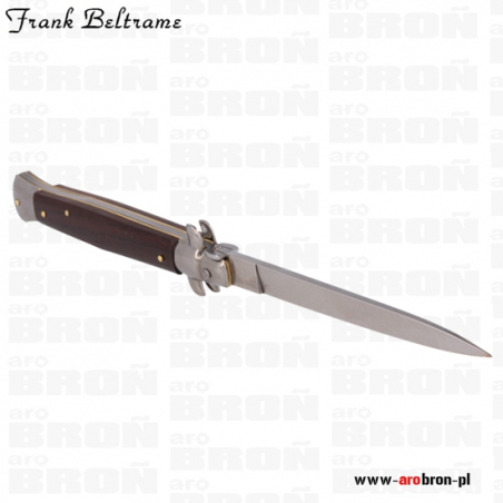 Nóż sprężynowy składany Frank Beltrame Stiletto Dagger Palisander FB23/82 - ostrze 98 mm, stal nierdzewna, drzewo palisander-...
