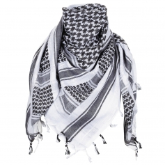 Chusta MFH Arafatka Shemagh Black-White 16503A-MFH