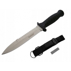 Nóż taktyczny KANDAR N-308D srebrny PIŁKA +Kabura-KANDAR