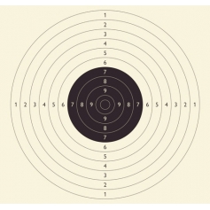 Tarcze strzeleckie TS-2 Lux PSP 55X52cm 30szt--