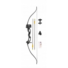 Łuk Poelang Korrigan 48.5" 15-20 lbs czarny-Poe Lang