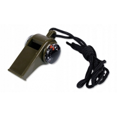 Gwizdek z kompasem i termometrem FOSCO zielony-FOSCO