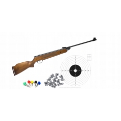 Wiatrówka Hatsan 55S drewno 4,5mm +śrut +tarcze-HATSAN