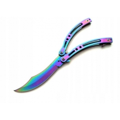 Nóż motylkowy Motyl N-454E RAINBOW-KANDAR