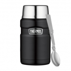 Termos obiadowy Thermos KING 710ml z łyżką CZARNY-Thermos