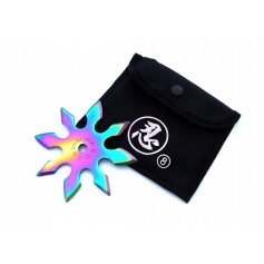NÓŻ SHURIKEN 8 gwiazdka DO RZUCANIA N-404B RAINBOW-KANDAR