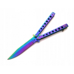 Nóż motylkowy Motyl RAINBOW XXL N-495B-KANDAR
