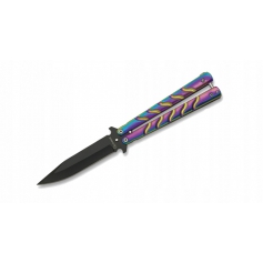 Nóż motylkowy balisong ALBAINOX 02122 RAINBOW