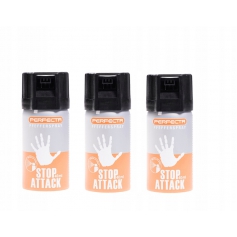 3x Gaz pieprzowy Perfecta Stop Attack 40ml stożek-Umarex