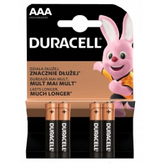 4x Bateria Alkaliczna DURACELL AAA LR3 paluszki-Duracell