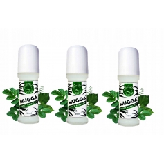 3x MUGGA 20,5% DEET Roll-on 50ml KLESZCZE KOMARY-MUGGA