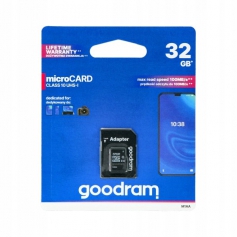Karta pamięci Goodram MICROSDHC 32GB CLASS10 UHS-1-Goodram