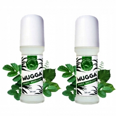 2x MUGGA 20,5% DEET Roll-on 50ml KLESZCZE KOMARY-MUGGA