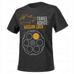 T-shirt Helikon Travel Advice Russian Luck GREY L-Helikon-Tex®