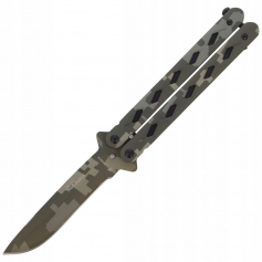 Nóż motylkowy Balisong Albainox CAMO 36221--