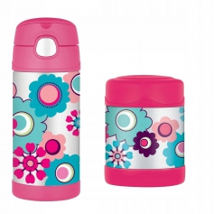 Zestaw dziecięcy termosy THERMOS FUNTAINER KWIATY-Thermos