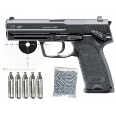 Wiatrówka pistolet UMAREX HK USP Blow-Back ZESTAW-Umarex