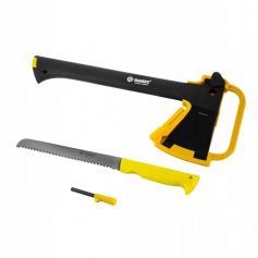 Toporek survivalowy Ganzo FSA01-YE +piła +krzesiwo-