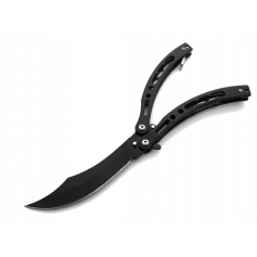 Nóż motylkowy Motyl N-454A czarny--