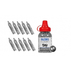 10x Nabój Co2 BORNER kapsuła 12g +1500szt BB Devil-