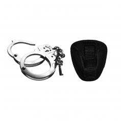 Kajdanki łańcuszkowe niklowane LCH-501 + kabura-