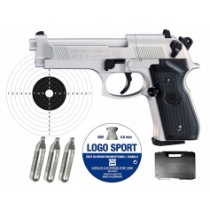 Wiatrówka UMAREX Beretta 92FS NIKIEL Zestaw-Umarex