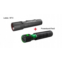 Latarka Ledlenser MT10 +FLEX 3 1000 lm + powerbank-Ledlenser