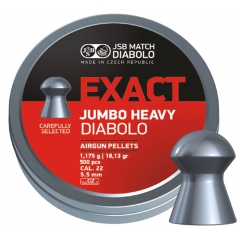 Śrut Diabolo JSB EXACT JUMBO HEAVY kal. 5,52mm 500 szt.-JSB