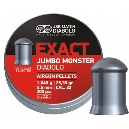 1Śrut Diabolo JSB Jumbo Exact Monster kal. 5,52 200szt-JSB
