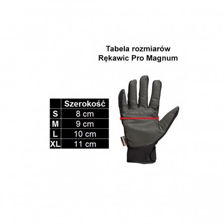 Rękawice taktyczne PMG_043 PPG 32 - służby więzienne, ratownicze do przeszukiwań + ATEST r. Xl-ProMAGNUM gloves