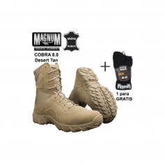 Buty Magnum COBRA 8.0 DESERT TAN - pustynne, taktyczne, dla służb mundurowych + SKARPETY Magnum GRATIS-Magnum