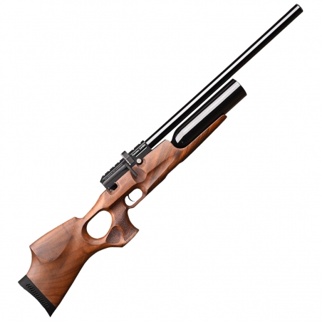 Wiatrówka PCP Kral Arms Puncher Jumbo 4,5mm - drewno, regulator prędkości, chwyt pistoletowy, magazynek 14 sztuk śrutu diabol...