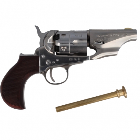 Rewolwer Pietta 1862 Colt Police Snubnose Thunderer Steel Old Silver .44-Broń czarnoprochowa Pietta