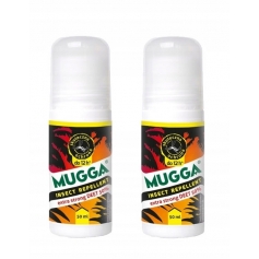 2x MUGGA 50% DEET Roll-on 50ml KLESZCZE STRONG-Mugga