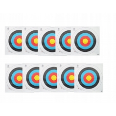 Tarcza papierowa łucznicza 40cm FITA ZESTAW 10szt-inna