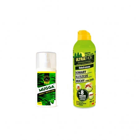 Zestaw Mugga spray 9,4% 75ml + 3M ULTRATHON 25%--